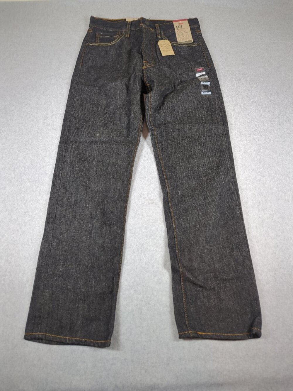 Levi's 501 Jeans Men's 30x30 Black Button Fly Original Shrink To Fit NWT